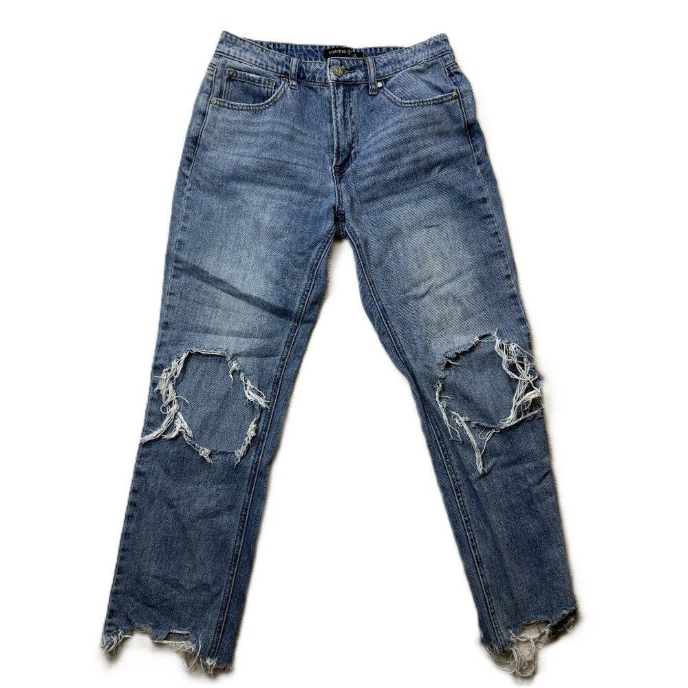 Insane Gene Distressed Ripped Knee Jeans Size 5 (Waist 26)